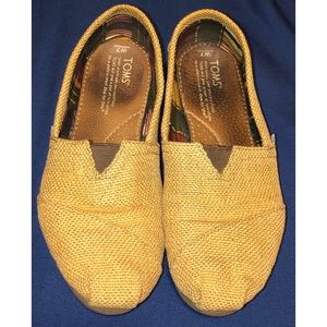 Toms burlap shoes